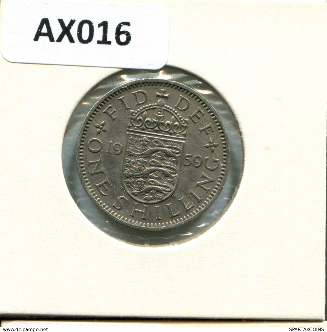 SHILLING 1959 UK GBAN BRETAÑA GREAT BRITAIN Moneda #AX016.E.A - I. 1 Shilling