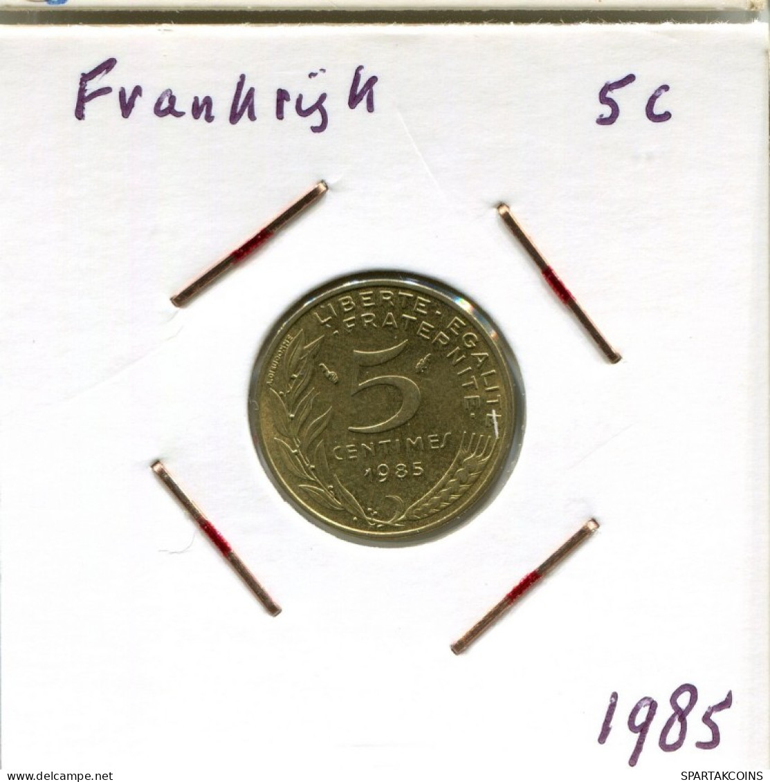 5 CENTIMES 1985 FRANKREICH FRANCE Französisch Münze #AM758.D.A - 5 Centimes