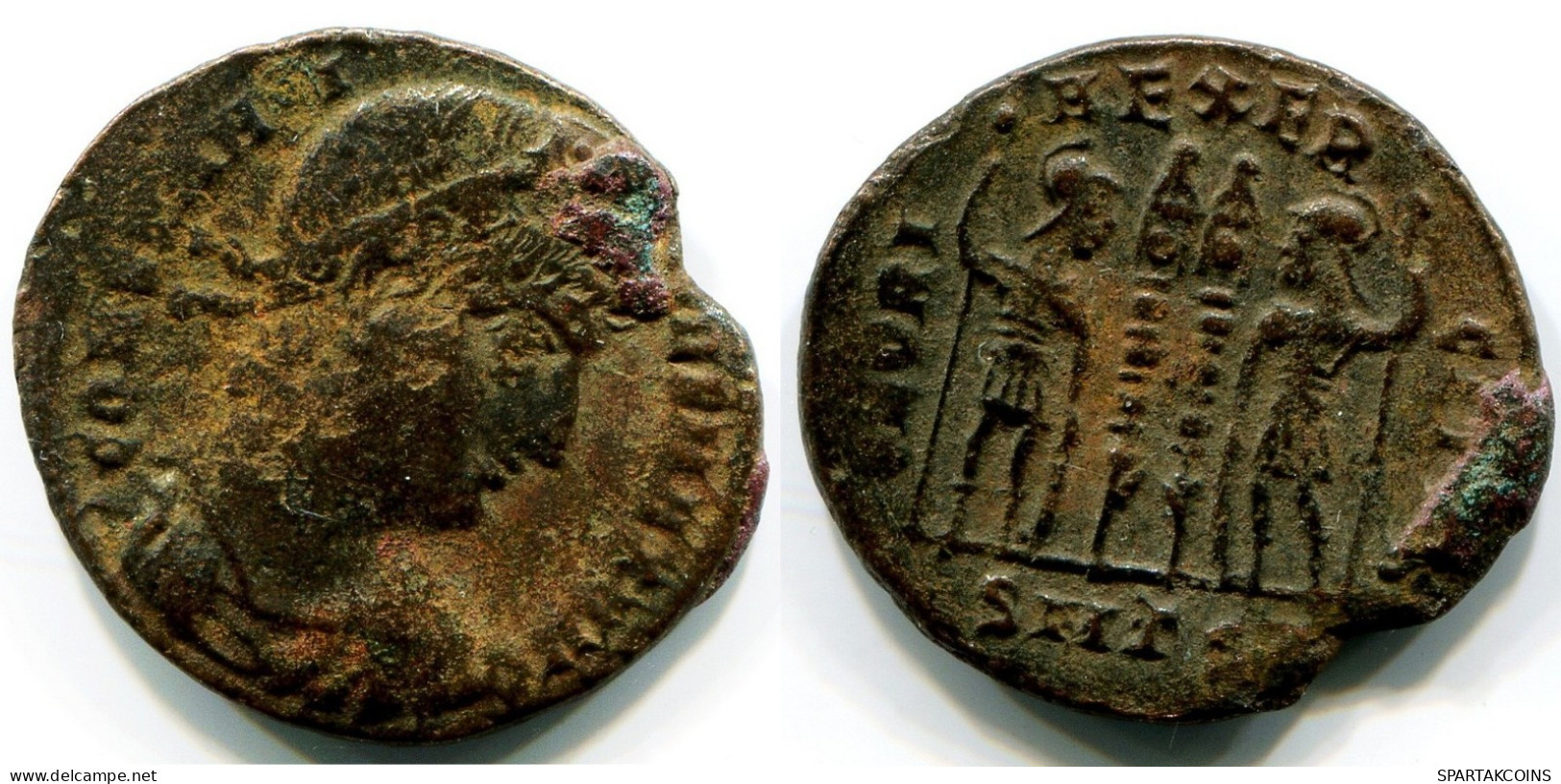 CONSTANTINE I MINTED IN THESSALONICA FOUND IN IHNASYAH HOARD #ANC11130.14.D.A - The Christian Empire (307 AD To 363 AD)