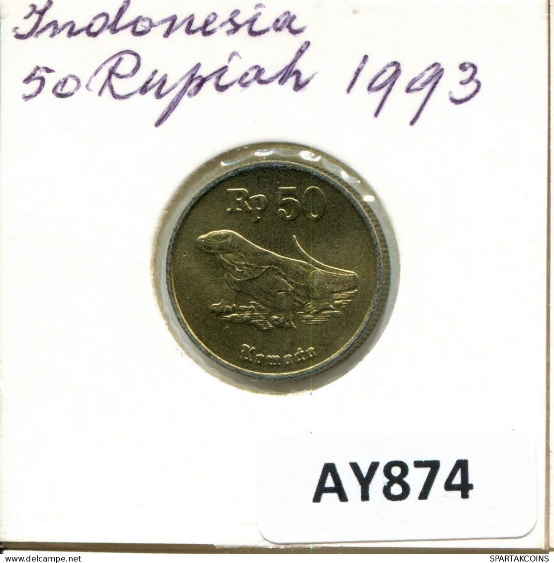 50 RUPIAH 1993 INDONESIA Coin #AY874.U.A - Indonésie