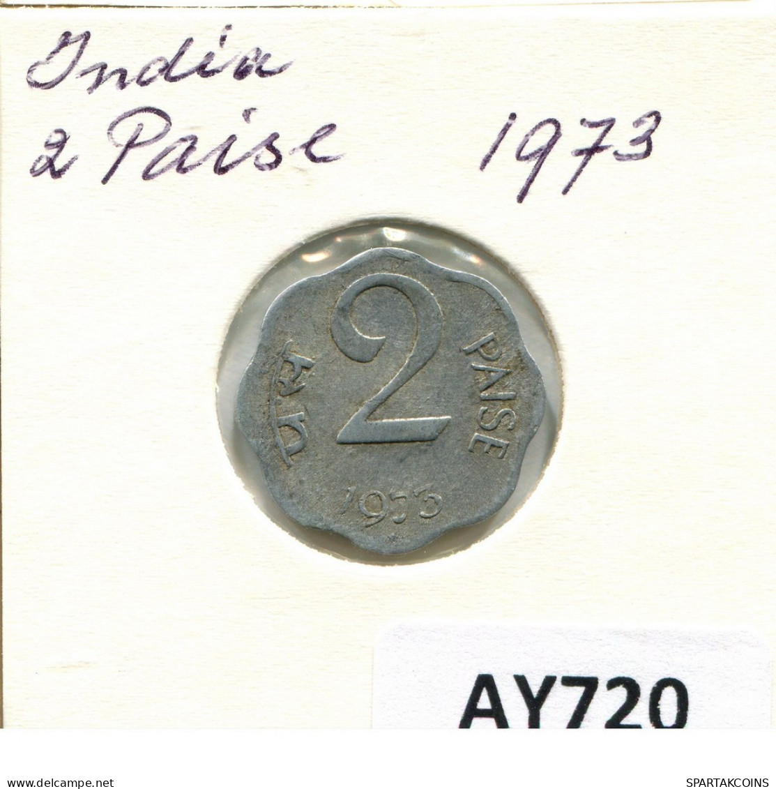 2 PAISE 1973 INDIA Coin #AY720.U.A - Inde