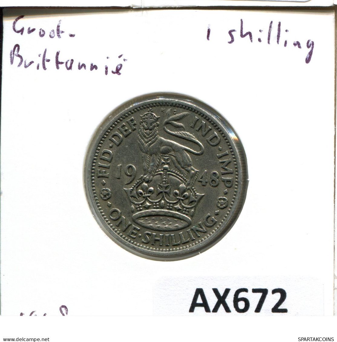 SHILLING 1948 UK GRANDE-BRETAGNE GREAT BRITAIN Pièce #AX672.F.A - I. 1 Shilling