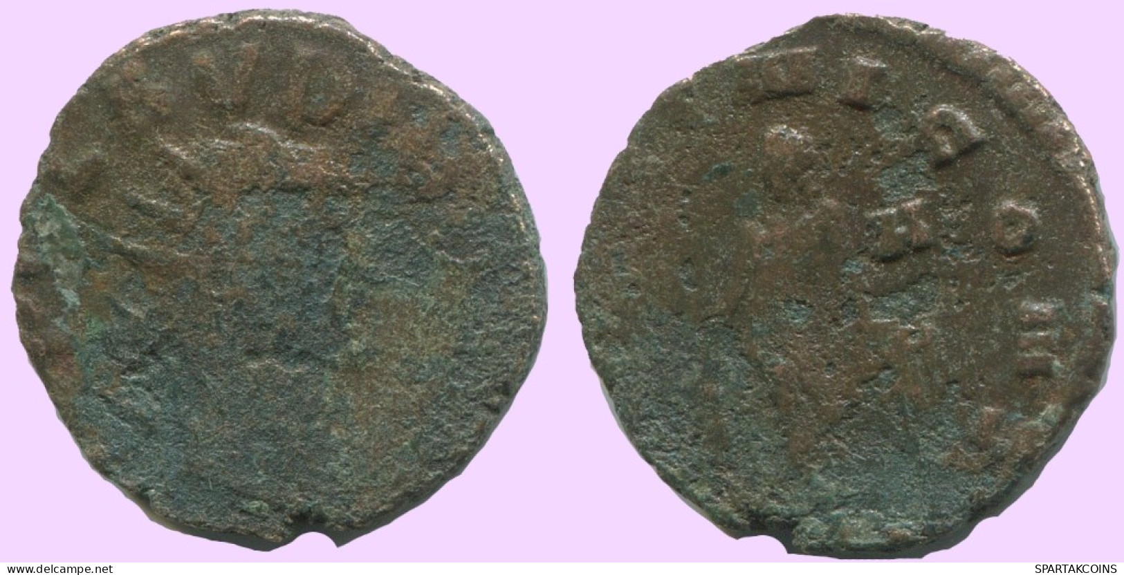 LATE ROMAN IMPERIO Follis Antiguo Auténtico Roman Moneda 2.3g/17mm #ANT2064.7.E.A - La Fin De L'Empire (363-476)