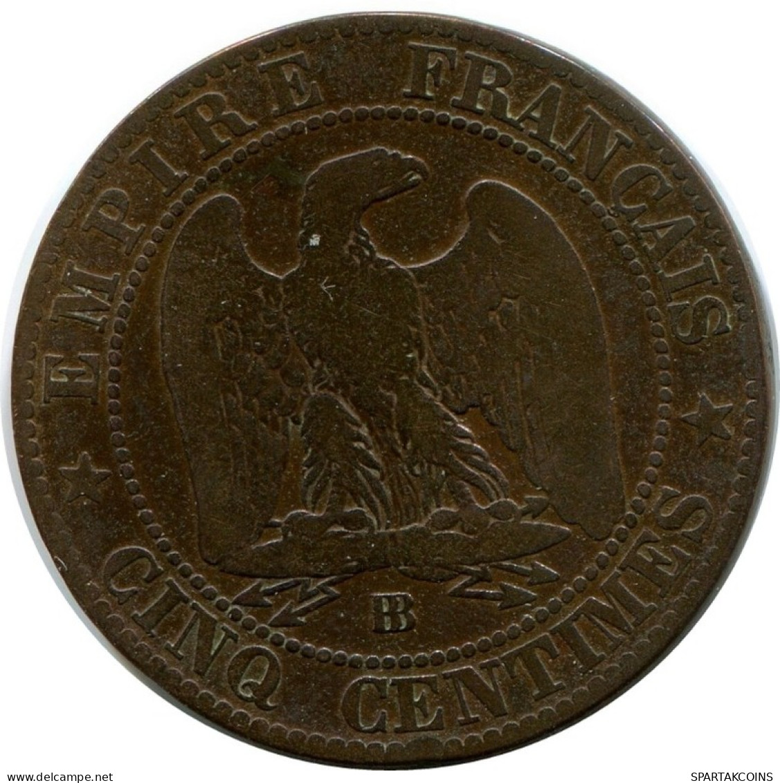 5 CENTIMES 1865 BB FRANKREICH FRANCE Französisch Münze #AM954.D.A - 5 Centimes
