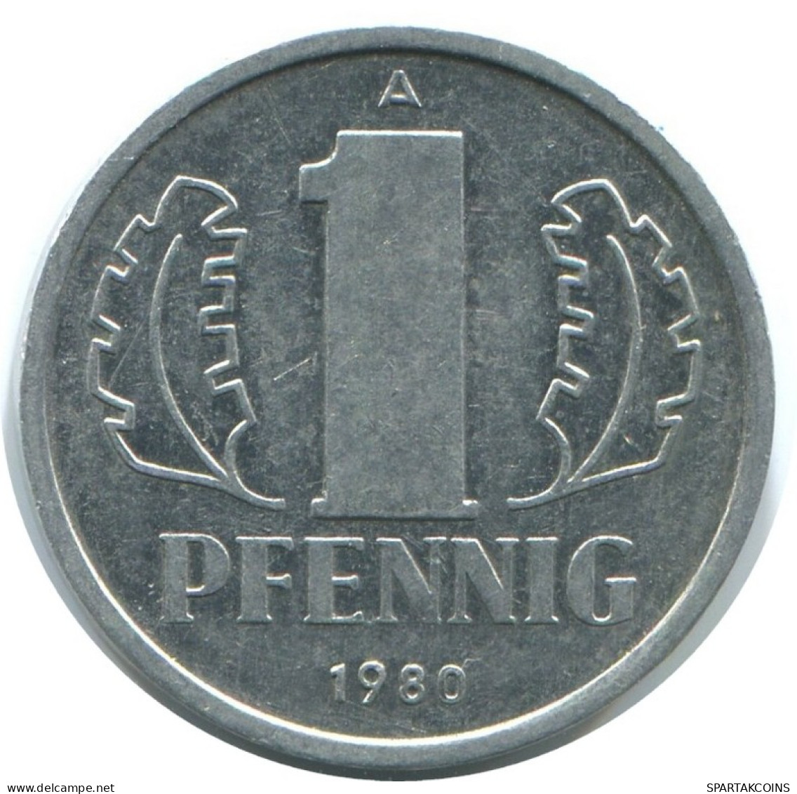 1 PFENNIG 1980 A DDR EAST ALEMANIA Moneda GERMANY #AE053.E.A - 1 Pfennig