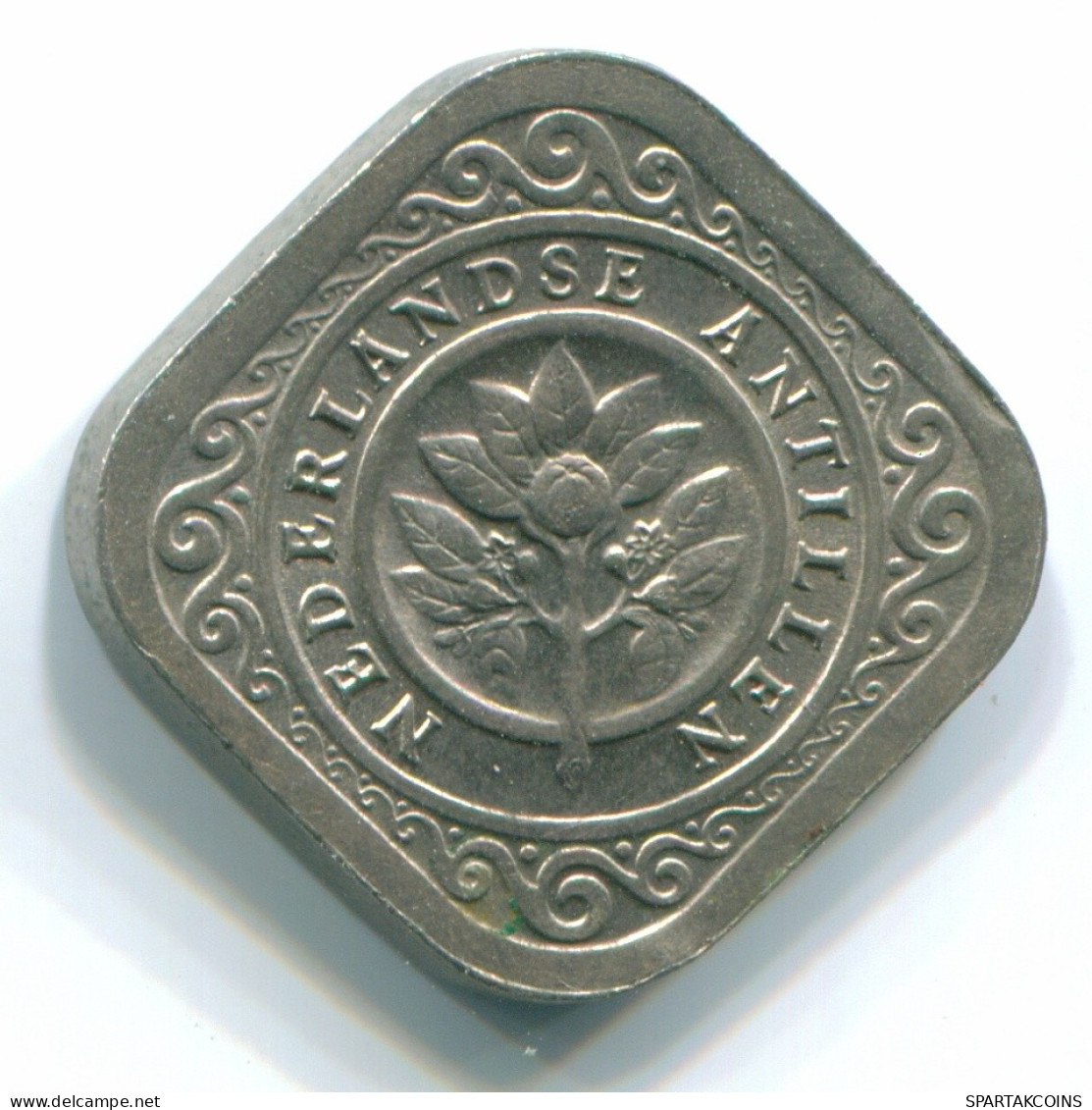 5 CENTS 1970 NIEDERLÄNDISCHE ANTILLEN Nickel Koloniale Münze #S12494.D.A - Niederländische Antillen