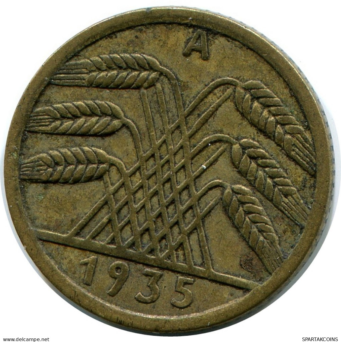 5 REICHSPFENNIG 1935 A GERMANY Coin #DB883.U.A - 5 Reichspfennig