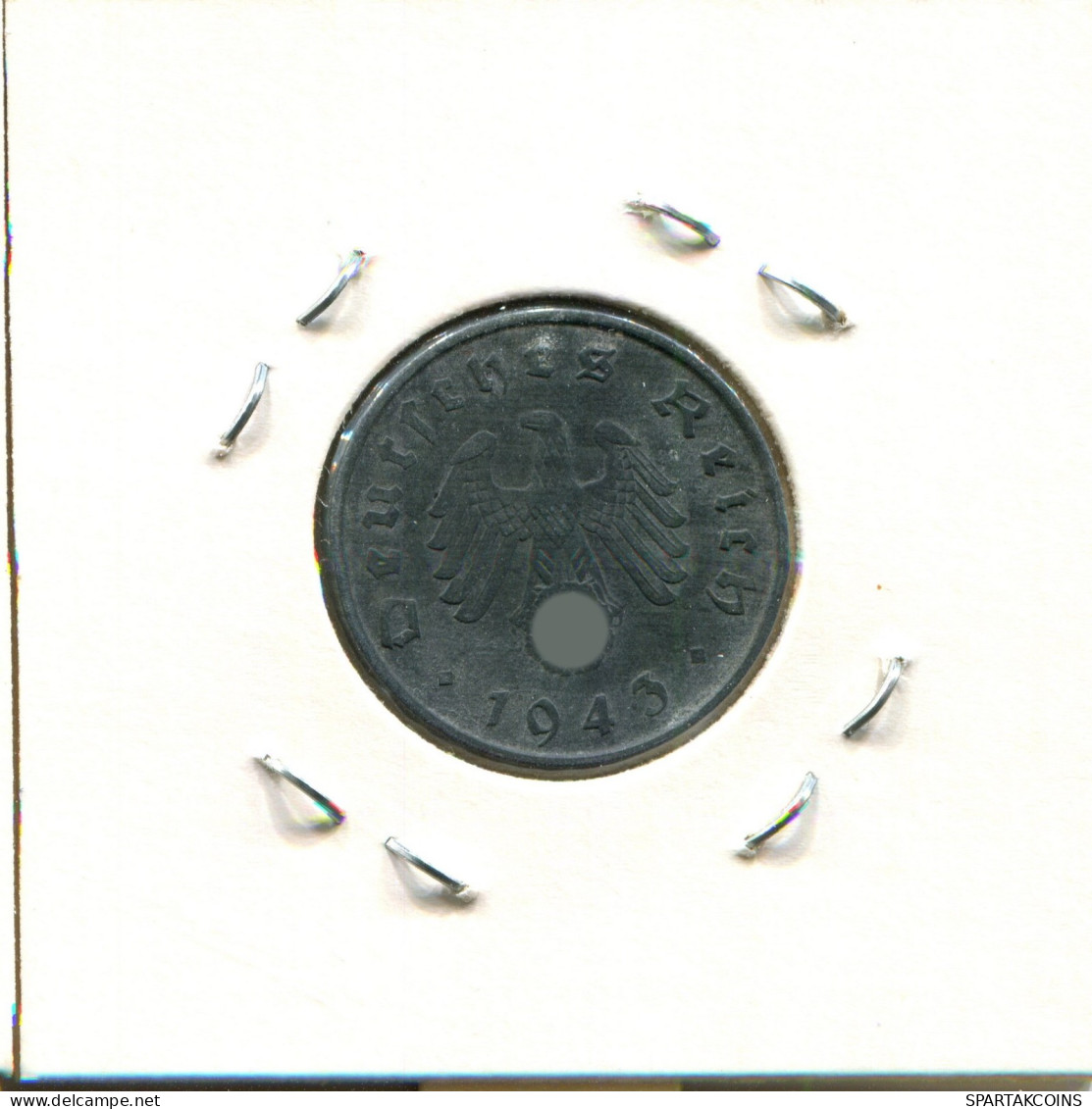 10 REICHSPFENNIG 1943 D DEUTSCHLAND Münze GERMANY #DA424.2.D.A - 10 Reichspfennig