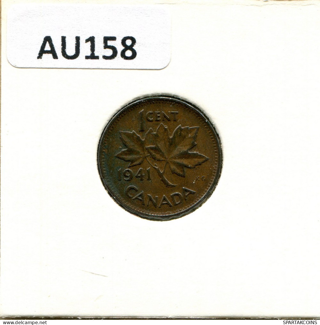 1 CENT 1941 CANADA Moneda #AU158.E.A - Canada
