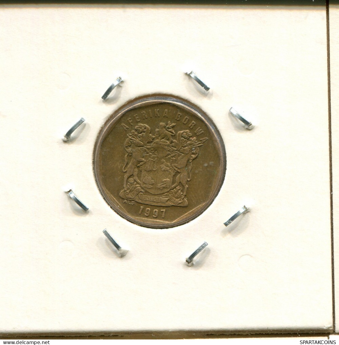 20 CENTS 1997 SUDAFRICA SOUTH AFRICA Moneda #AS297.E.A - Afrique Du Sud