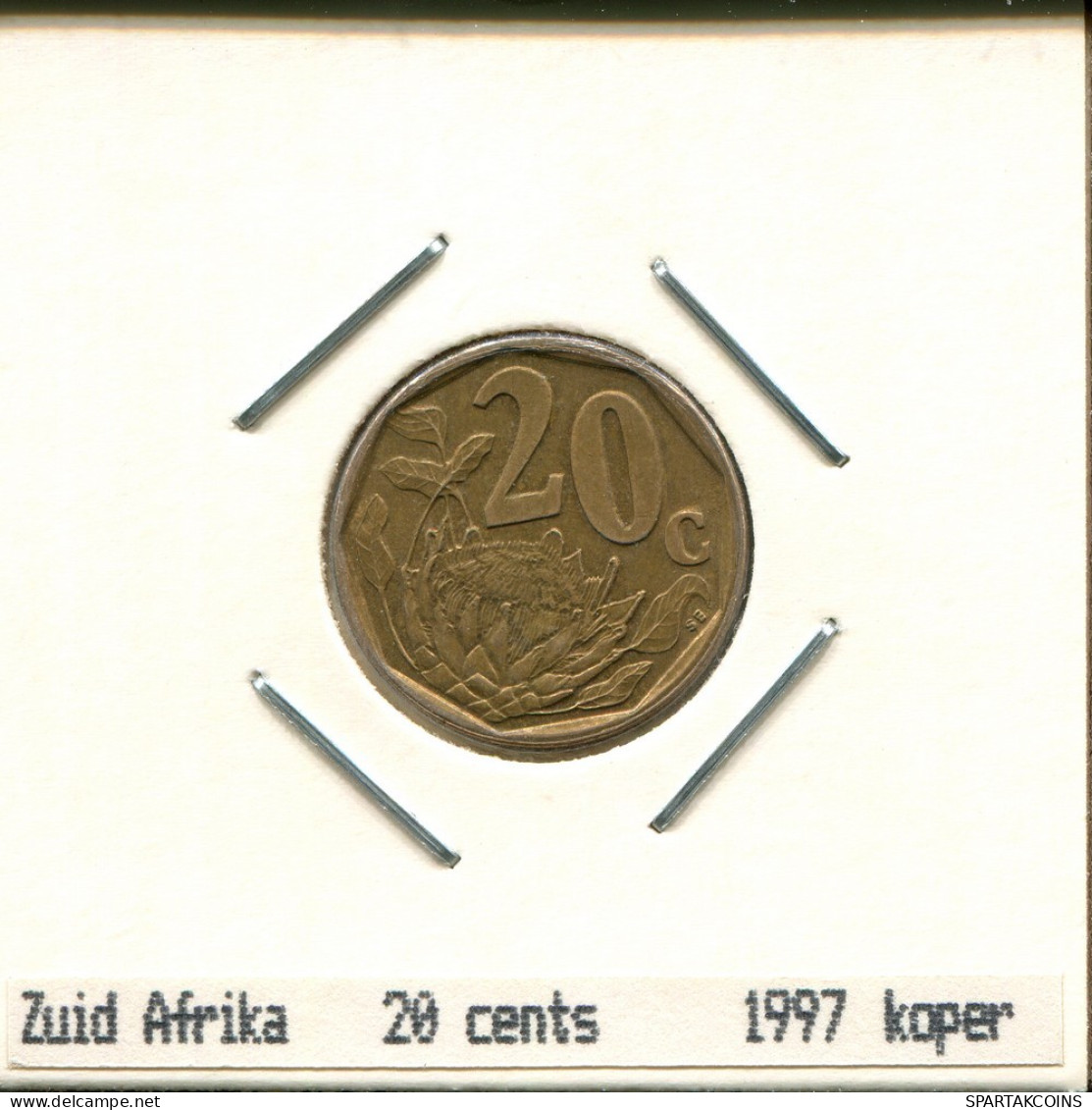20 CENTS 1997 SUDAFRICA SOUTH AFRICA Moneda #AS297.E.A - Südafrika