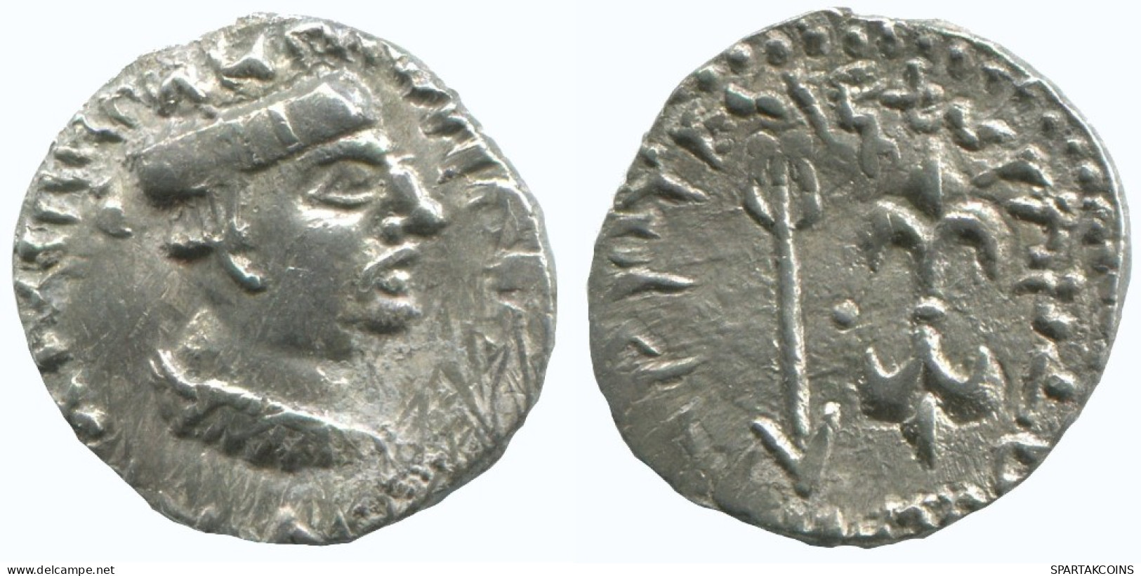 INDO-SKYTHIANS WESTERN KSHATRAPAS KING NAHAPANA AR DRACHM GREEK #AA447.40.U.A - Griechische Münzen