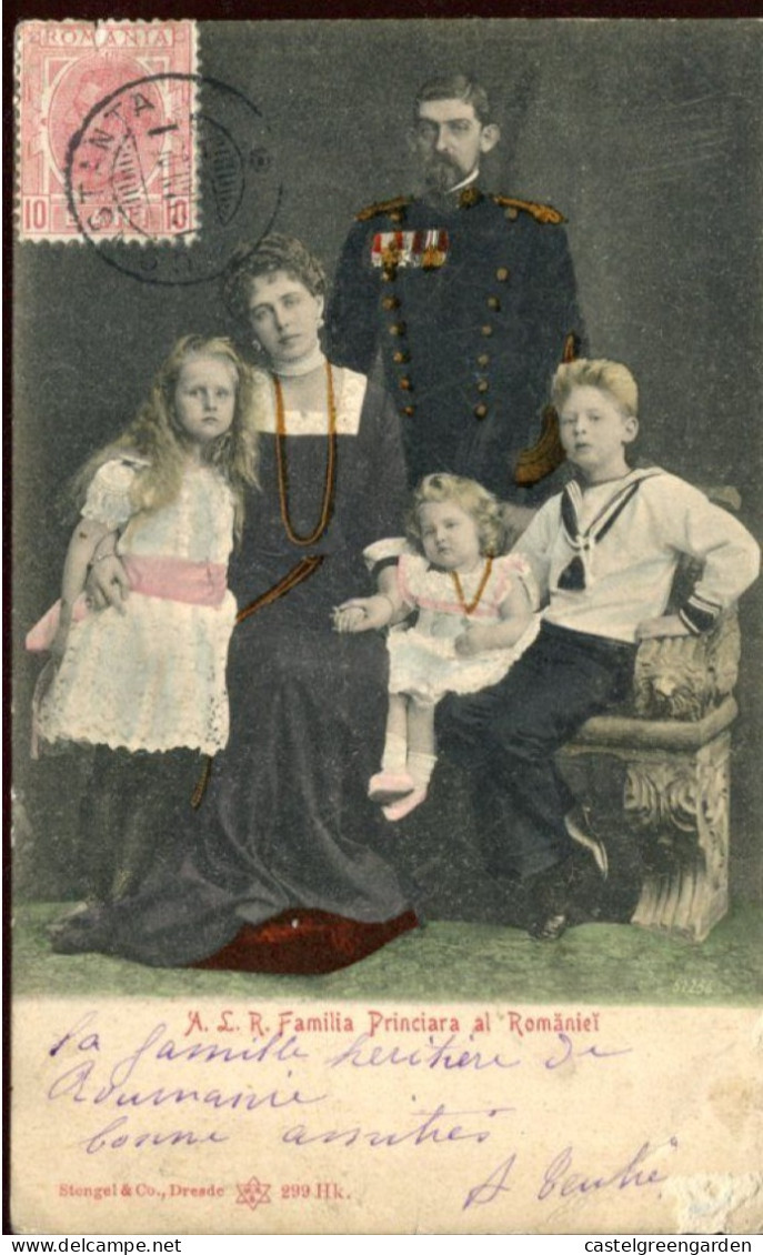 X0604 Romania, Maximum TCV Of The King Karl I.with Family,postmark Of Constanta 13.Ian.1905, See 2 Scan - Briefe U. Dokumente