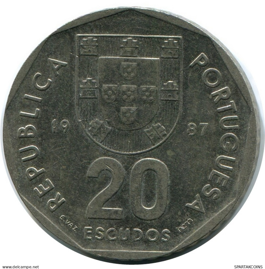 20 ESCUDOS 1987 PORTUGAL Coin #AR120.U.A - Portogallo