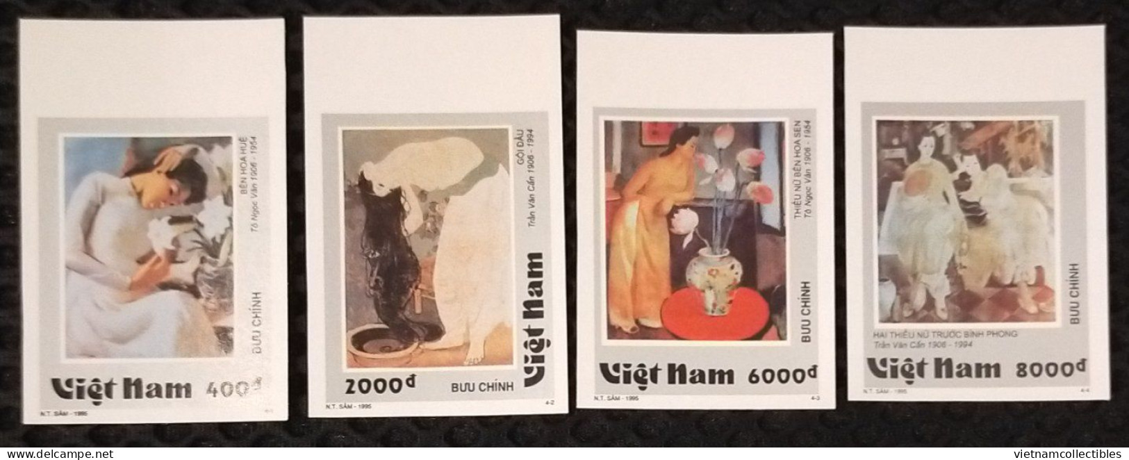 Vietnam Viet Nam MNH Imperf Stamps 1995 : Vietnamese Art Painting / Paintings / Flower (Ms720) - Viêt-Nam
