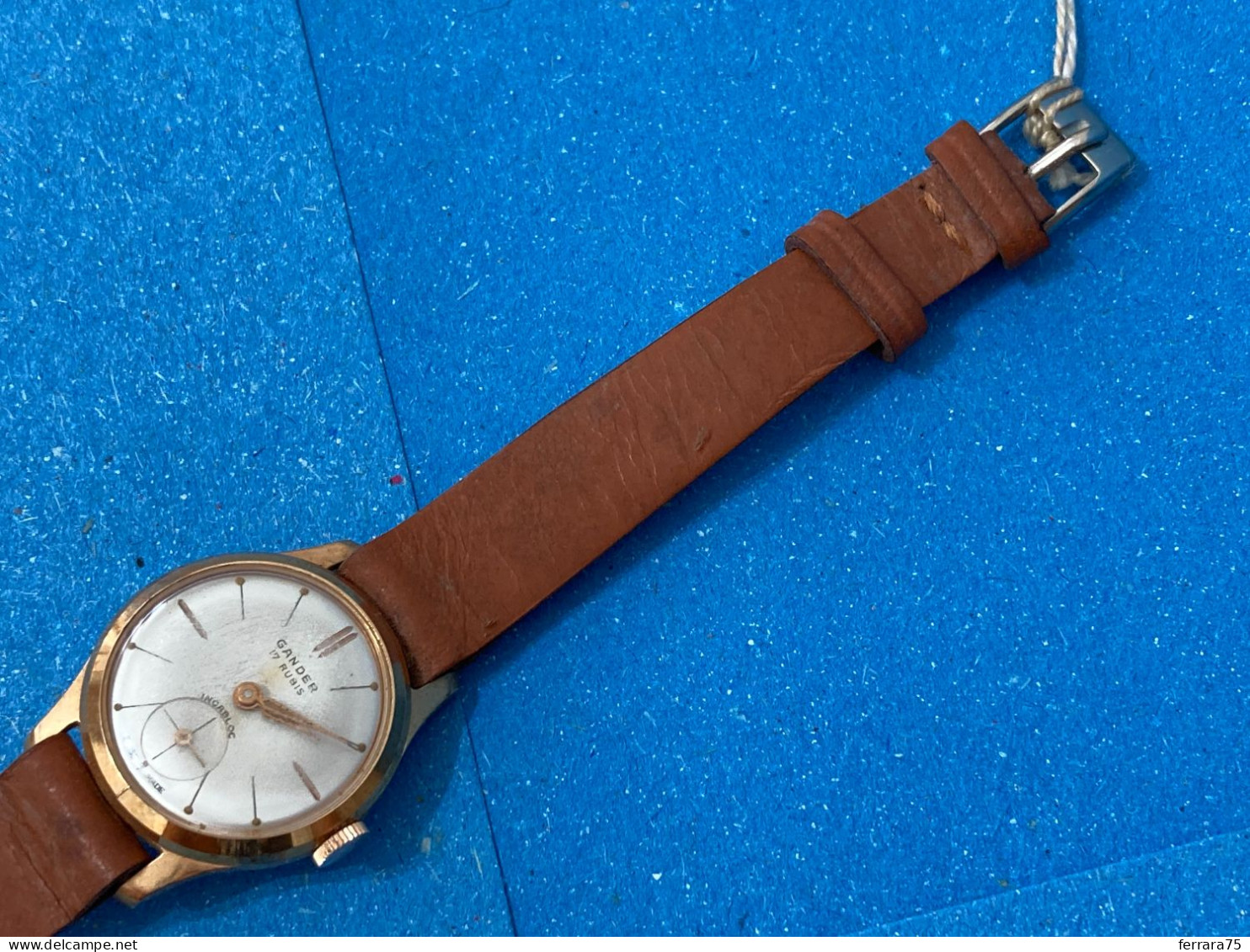 OROLOGIO DONNA GANDER MECCANICO A CARICA MANUALE INCABLOC FUNZIONANTE VINTAGE - Horloge: Zakhorloge