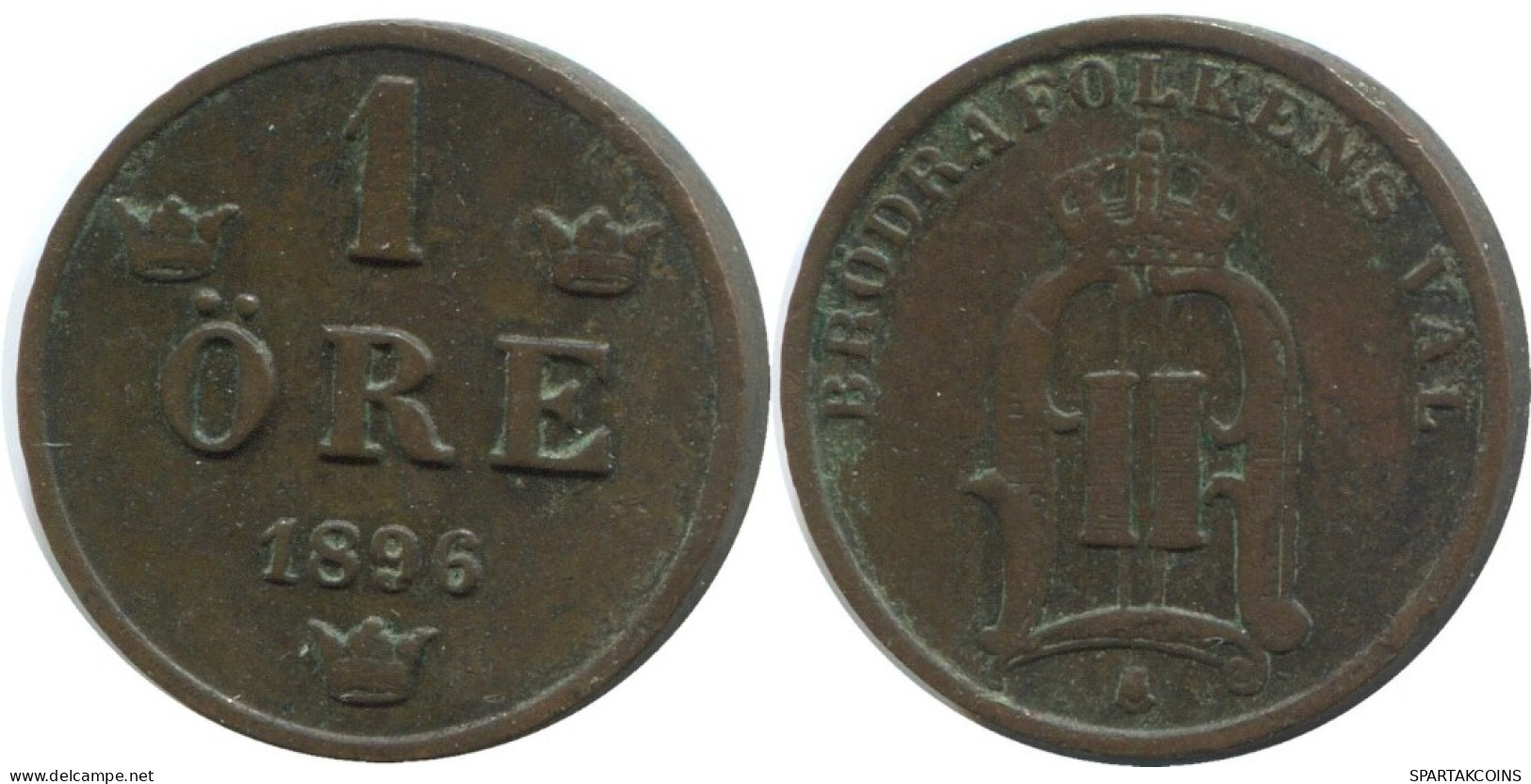 1 ORE 1896 SUECIA SWEDEN Moneda #AD198.2.E.A - Schweden