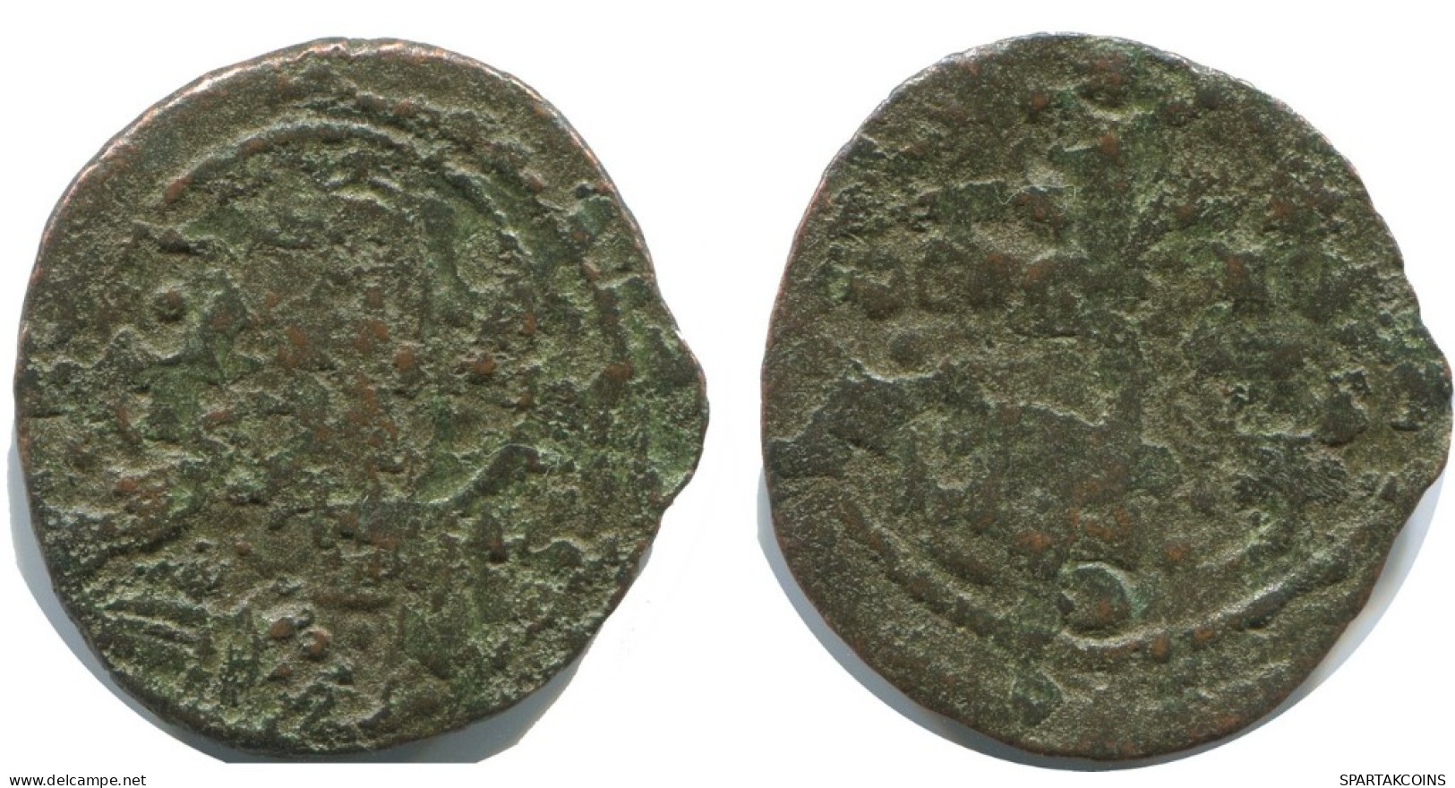 JESUS CHRIST ANONYMOUS CROSS FOLLIS BYZANTINISCHE Münze  2.9g/24mm #AB336.9.D.A - Byzantinische Münzen