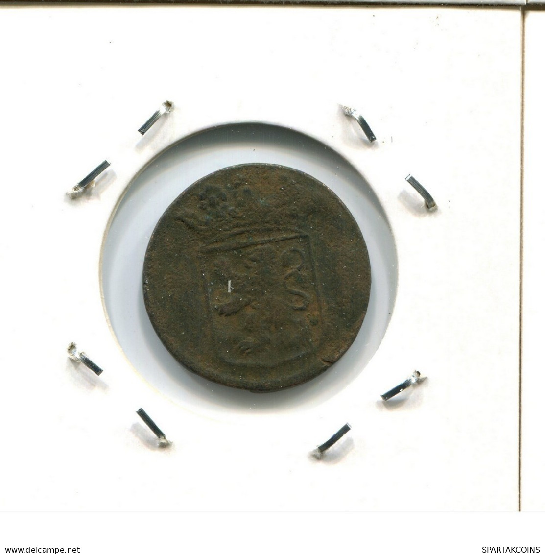 1746 HOLLAND VOC DUIT NIEDERLANDE OSTINDIEN NY COLONIAL PENNY #VOC2586.7.D.A - Indes Néerlandaises