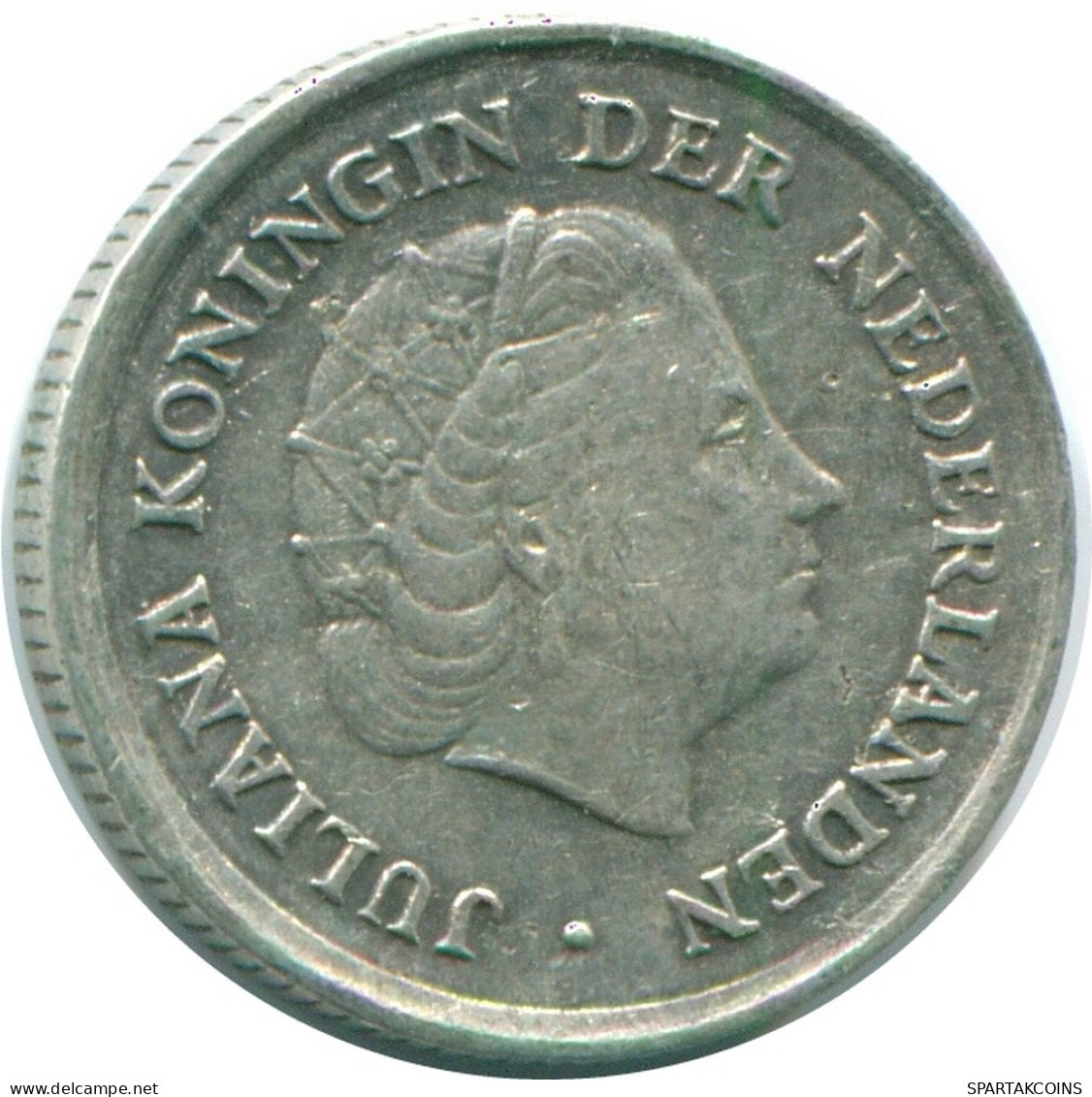 1/10 GULDEN 1966 NETHERLANDS ANTILLES SILVER Colonial Coin #NL12767.3.U.A - Netherlands Antilles