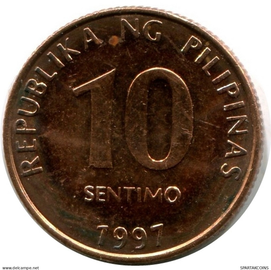 10 CENTIMO 1997 PHILIPPINES UNC Coin #M10039.U.A - Philippinen