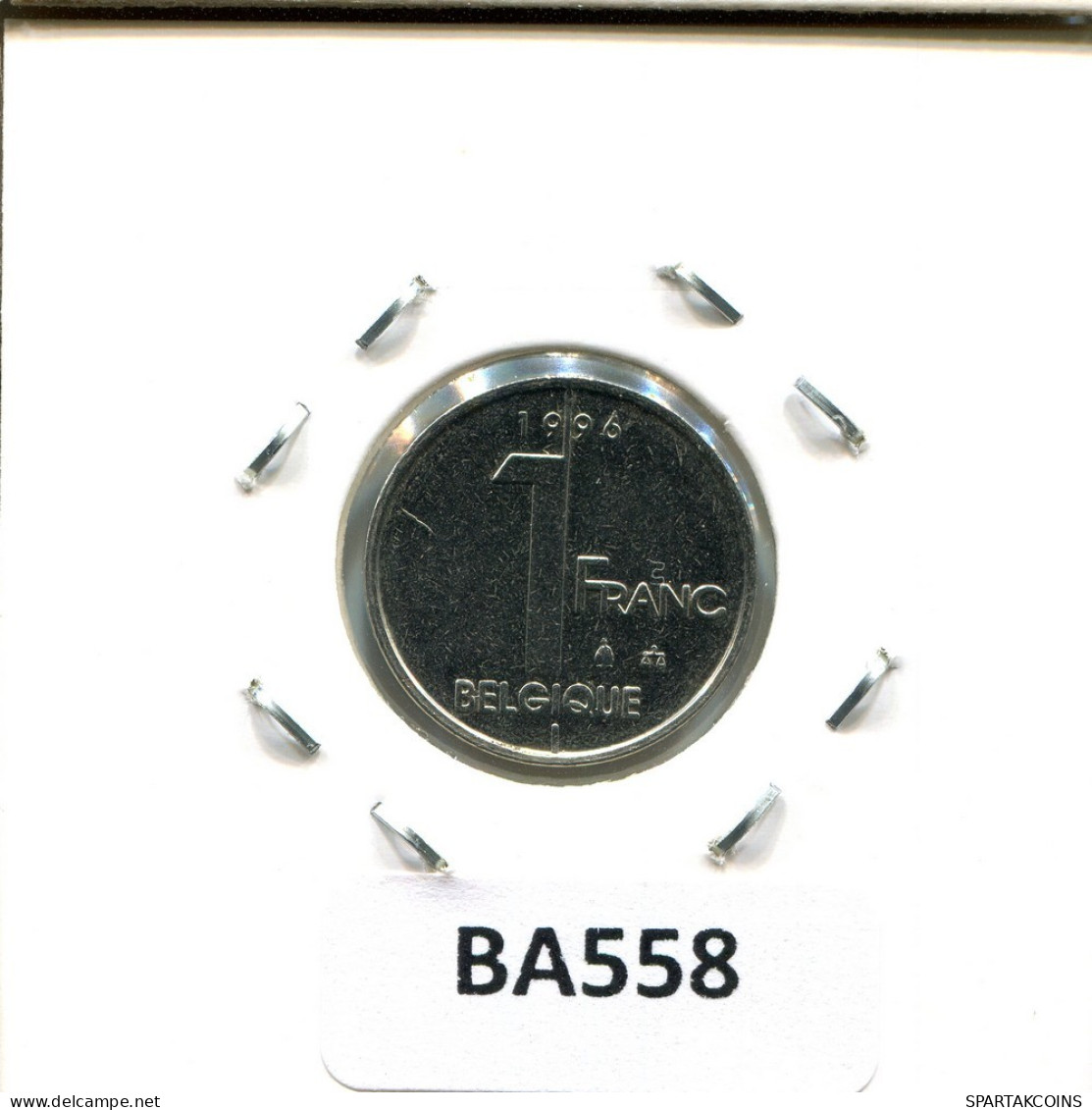 1 FRANC 1996 FRENCH Text BÉLGICA BELGIUM Moneda #BA558.E.A - 1 Frank