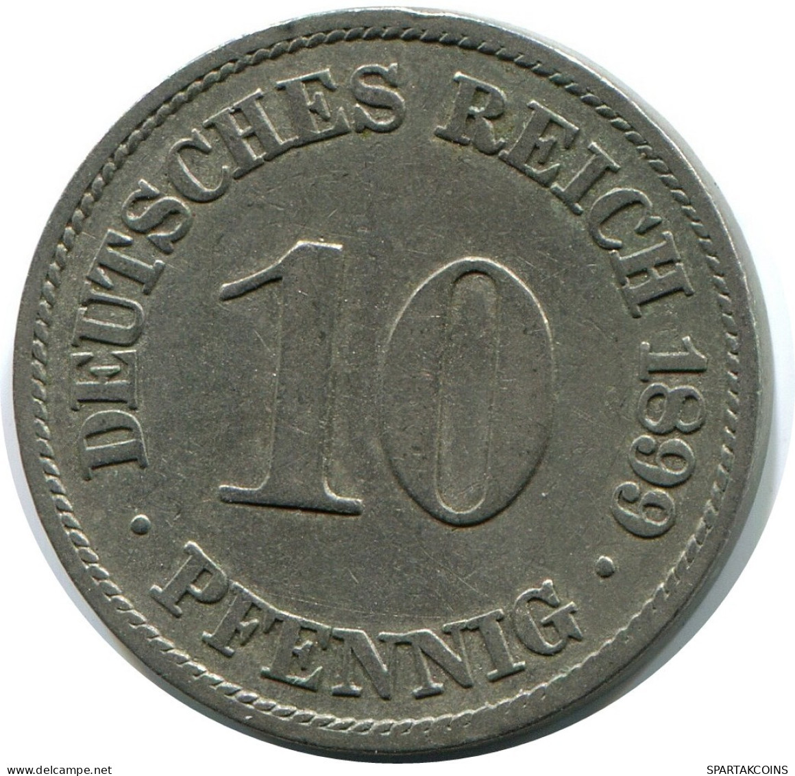 10 PFENNIG 1899 A ALEMANIA Moneda GERMANY #DB326.E.A - 10 Pfennig