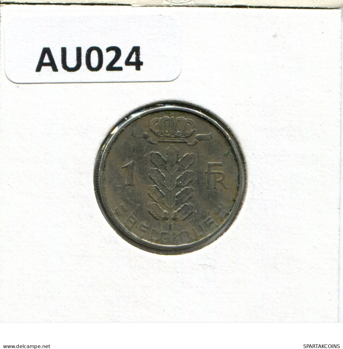 1 FRANC 1960 FRENCH Text BELGIUM Coin #AU024.U.A - 1 Franc