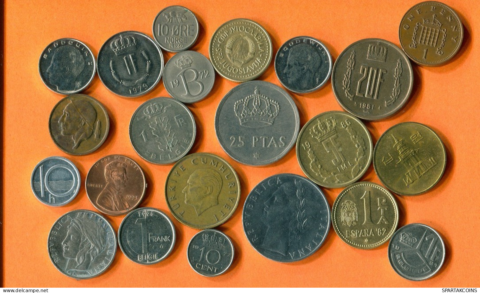 Collection MUNDO Moneda Lote Mixto Diferentes PAÍSES Y REGIONES #L10023.2.E.A - Other & Unclassified