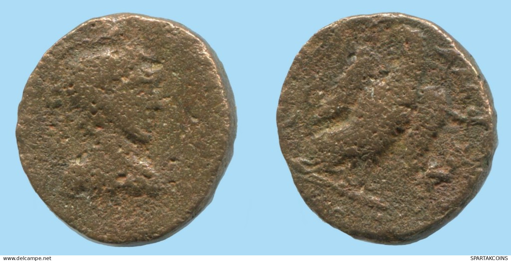 EAGLE GENUINE ANTIKE GRIECHISCHE Münze 1.9g/14mm #AG161.12.D.A - Griechische Münzen