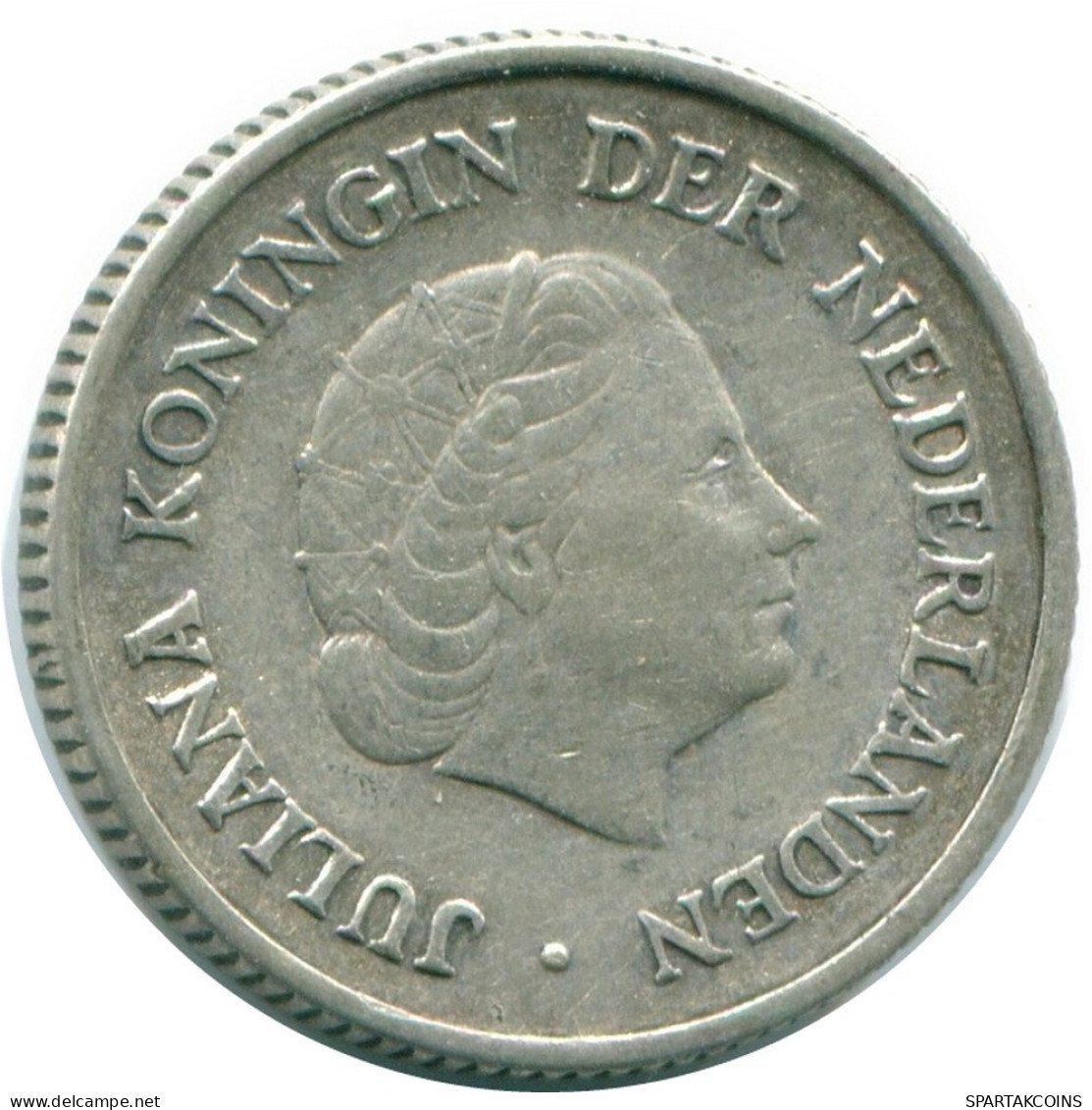 1/4 GULDEN 1954 ANTILLAS NEERLANDESAS PLATA Colonial Moneda #NL10857.4.E.A - Antilles Néerlandaises