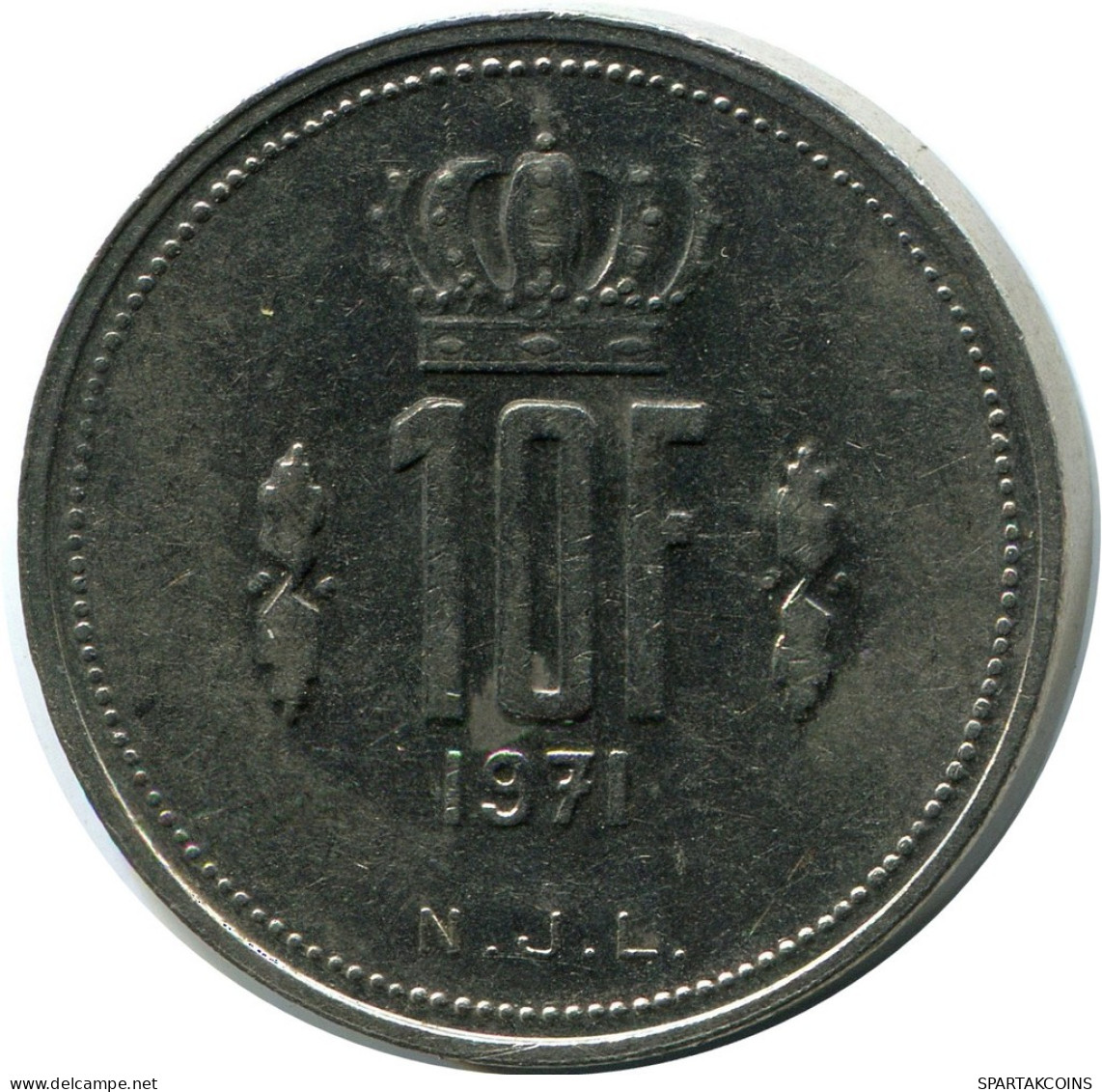 10 FRANCS 1971 LUXEMBOURG Coin #AZ418.U.A - Luxembourg