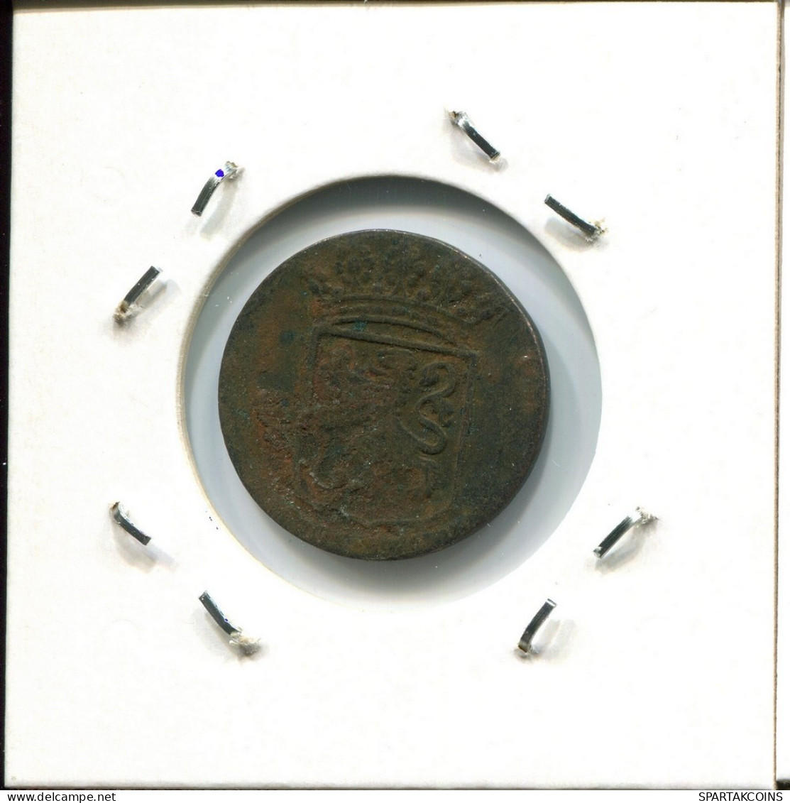 1744 HOLLAND VOC DUIT NETHERLANDS INDIES NEW YORK COLONIAL PENNY #VOC2500.7.U.A - Indes Néerlandaises