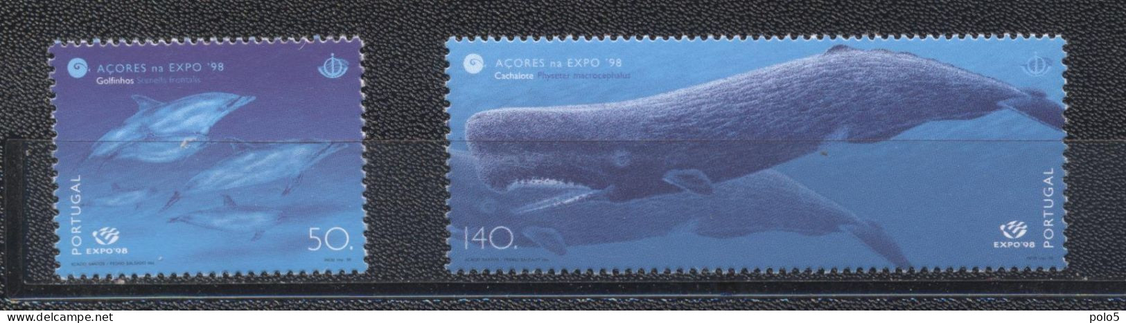 Açores 1998- World EXPO '98 Lisbon Toothed Whales Set (2v) - Açores