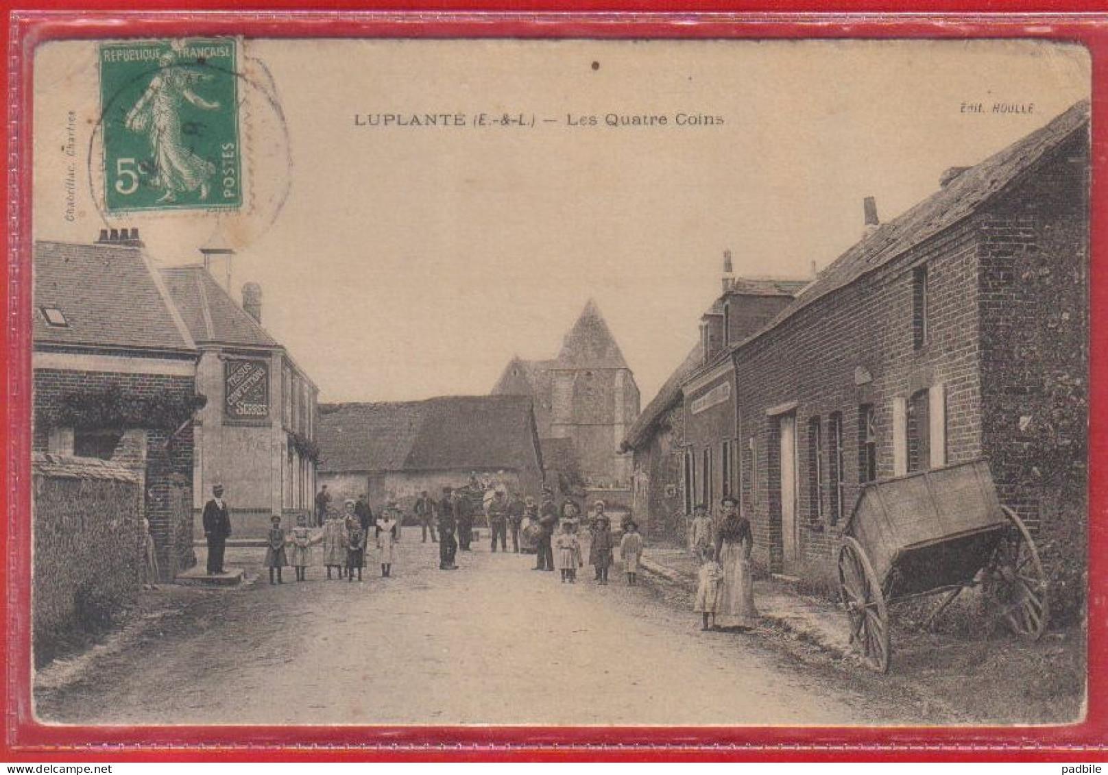 Carte Postale 28. Luplanté  Les Quatre Coins   Très Beau Plan - Autres & Non Classés