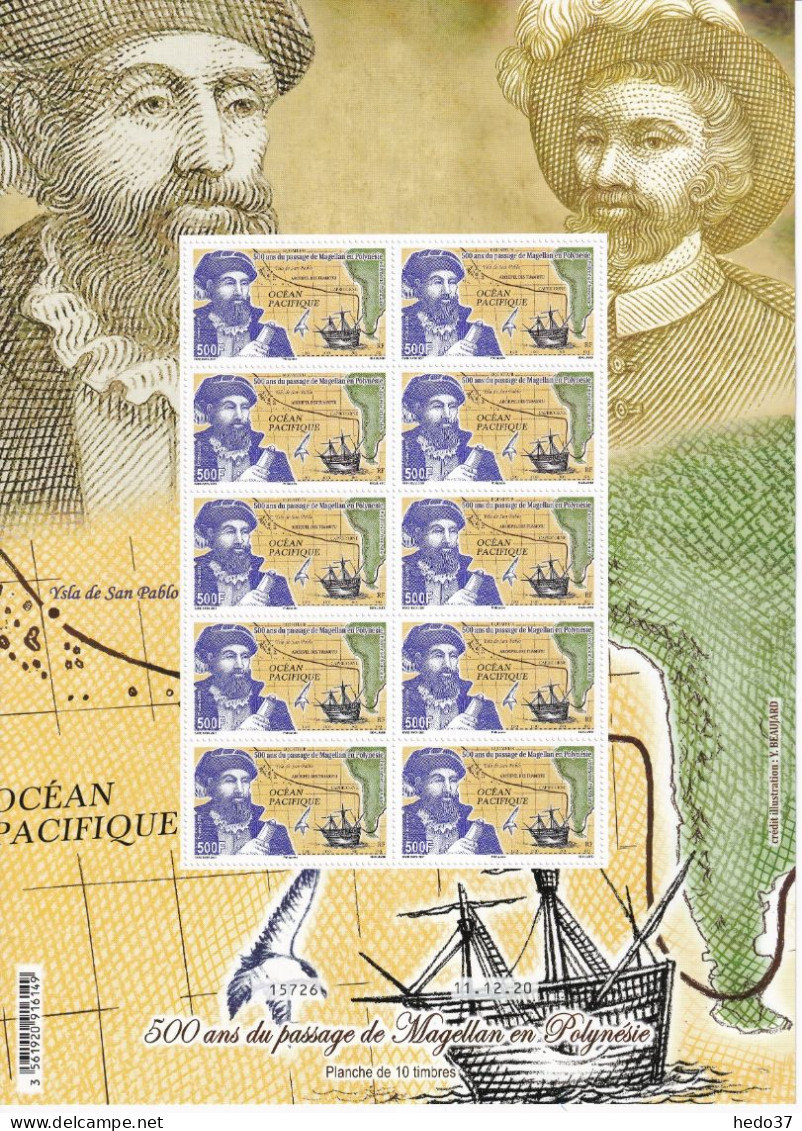 Polynésie N°1259 - Feuille Entière - Neuf ** Sans Charnière - TB - Unused Stamps