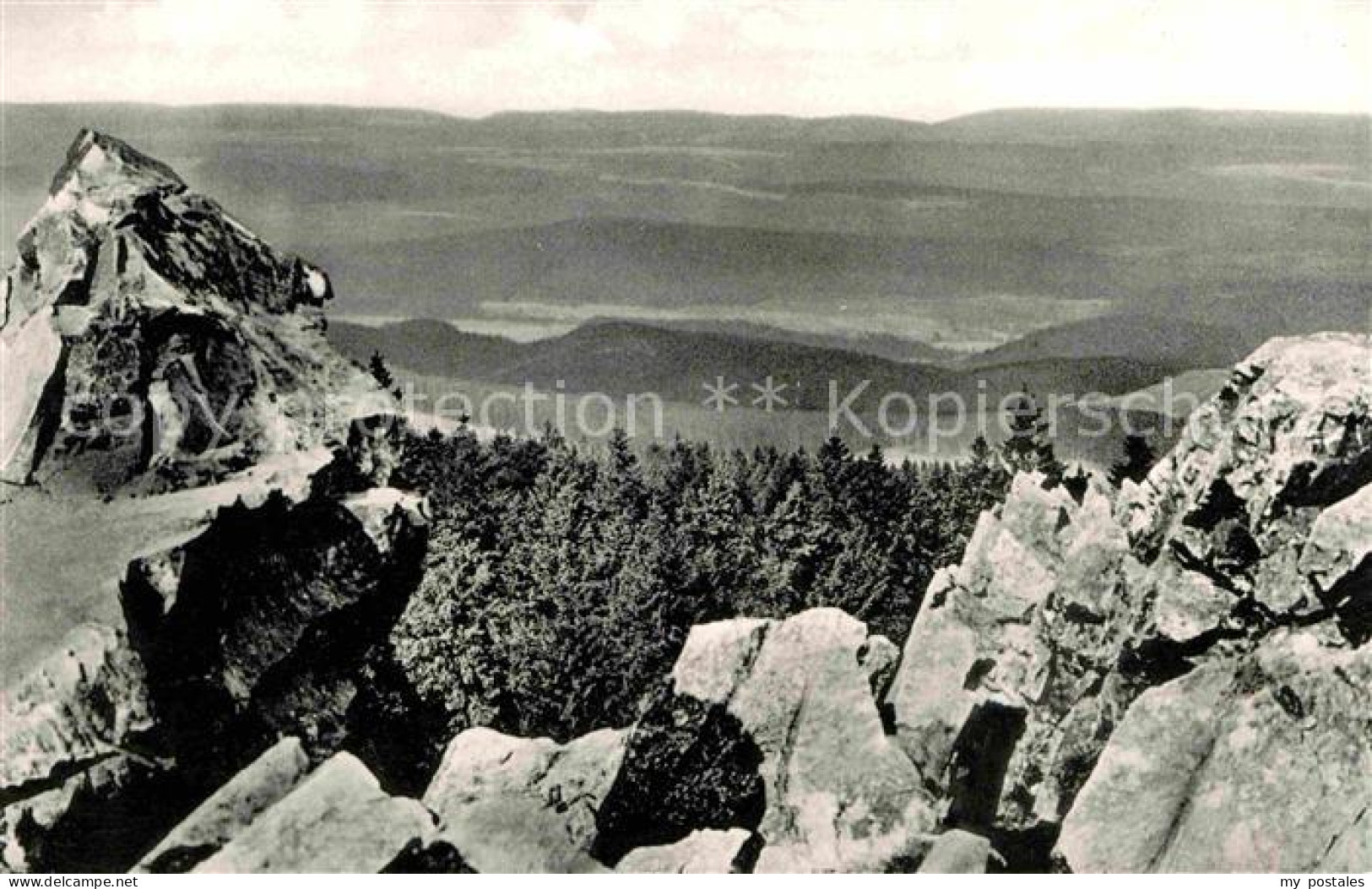 72632925 Altenau Harz Panorama Blick Von Der Wolfswarte Felsen Altenau - Altenau