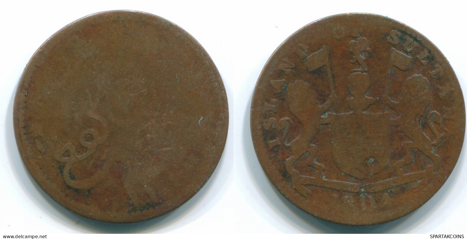 1 KEPING 1804 SUMATRA BRITISH EAST INDIES Copper Koloniale Münze #S11789.D.A - India