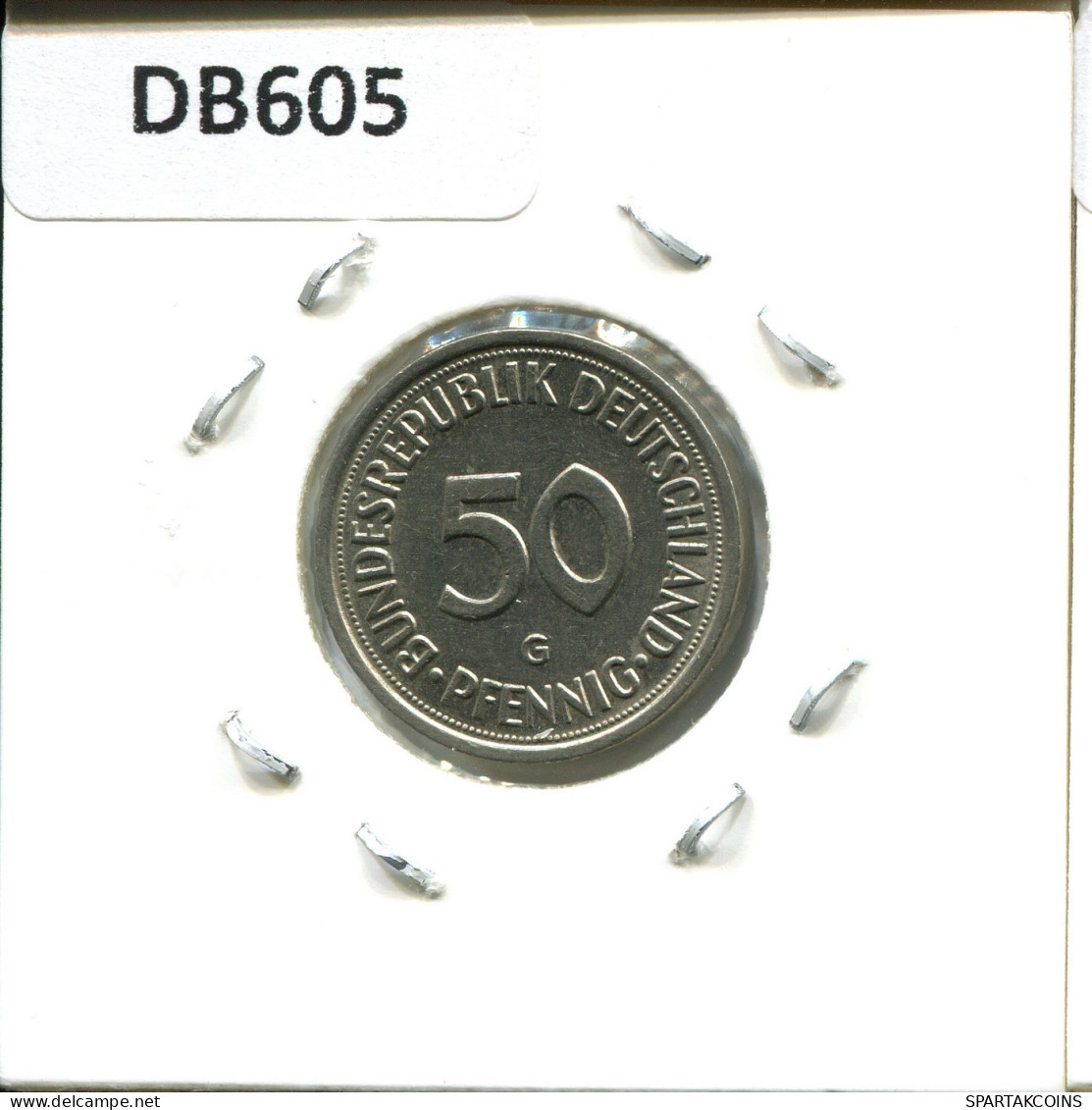 50 PFENNIG 1982 G BRD DEUTSCHLAND Münze GERMANY #DB605.D.A - 50 Pfennig