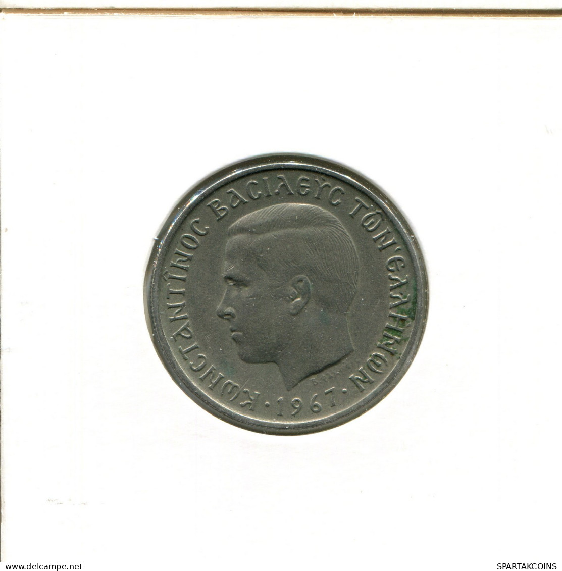 2 DRACHMES 1967 GRECIA GREECE Moneda #AX634.E.A - Grèce