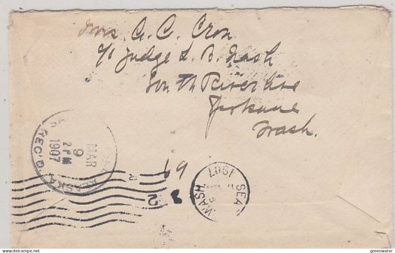 Alaska 1907 Winter Mail 6 Covers (see Description) (59856) - Scientific Stations & Arctic Drifting Stations