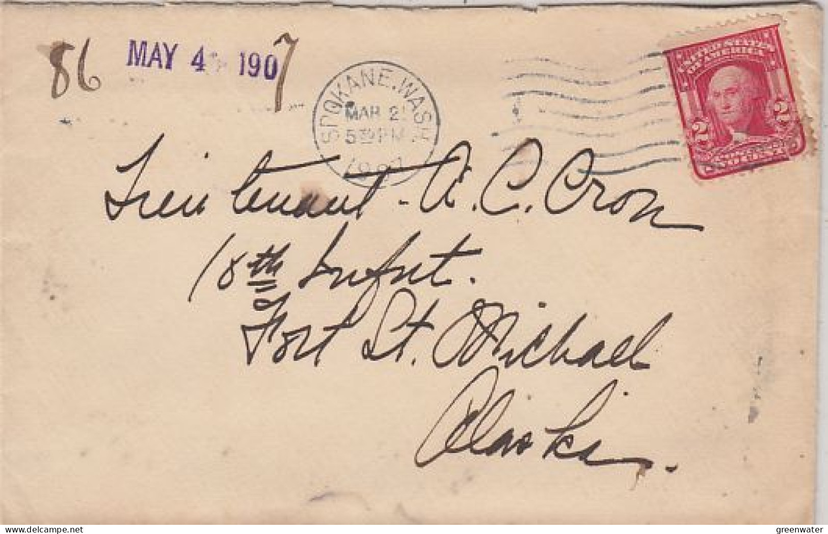 Alaska 1907 Winter mail 6 covers (see description) (59856)