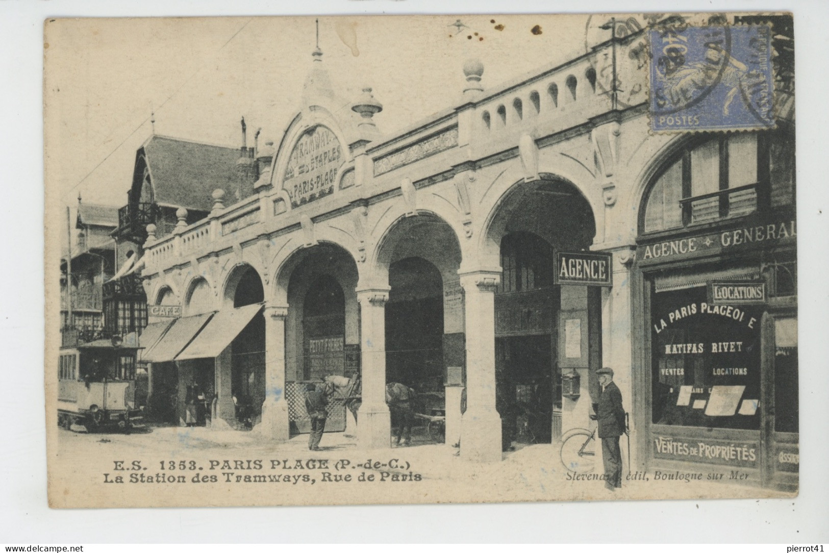 LE TOUQUET PARIS PLAGE - La Station Des Tramways, Rue De Paris - Le Touquet