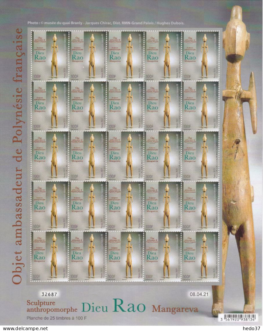 Polynésie N°1273 - Feuille Entière - Neuf ** Sans Charnière - TB - Unused Stamps
