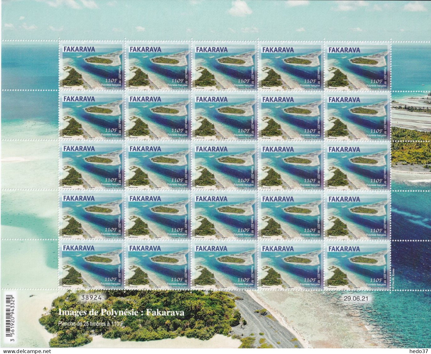 Polynésie N°1280/1282 - Feuille Entière - Neuf ** Sans Charnière - TB - Unused Stamps