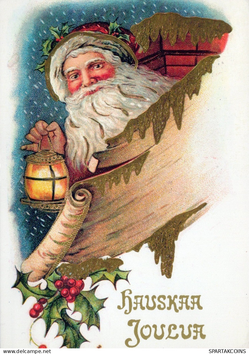 BABBO NATALE Natale Vintage Cartolina CPSM #PAJ755.IT - Kerstman