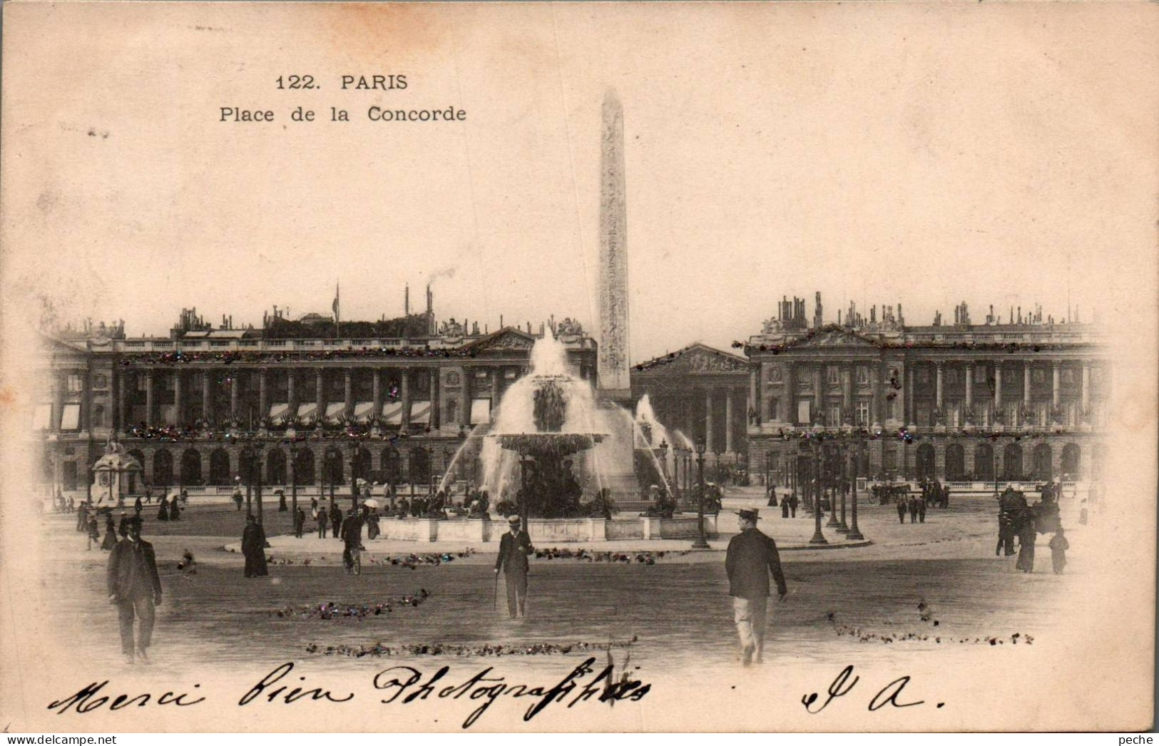 N°2837 W -cpa Paris -place De La Concorde- - Piazze