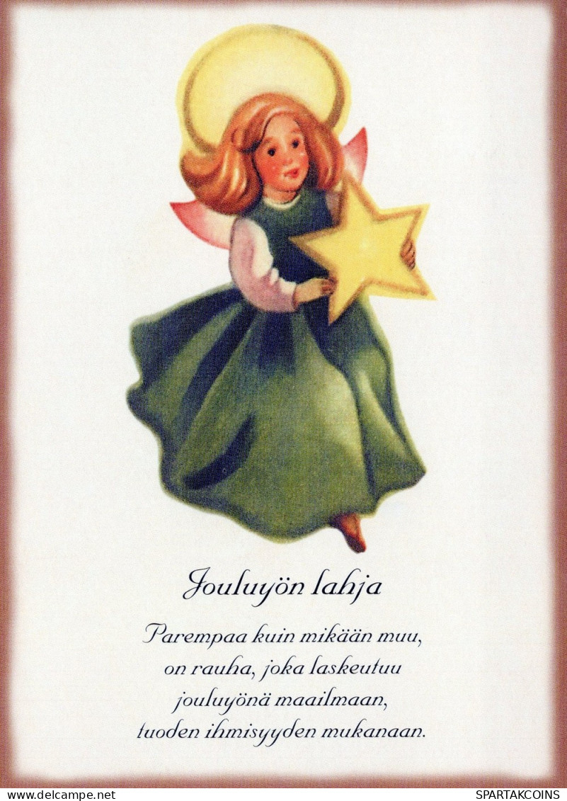 ANGELO Buon Anno Natale Vintage Cartolina CPSM #PAJ289.IT - Angels