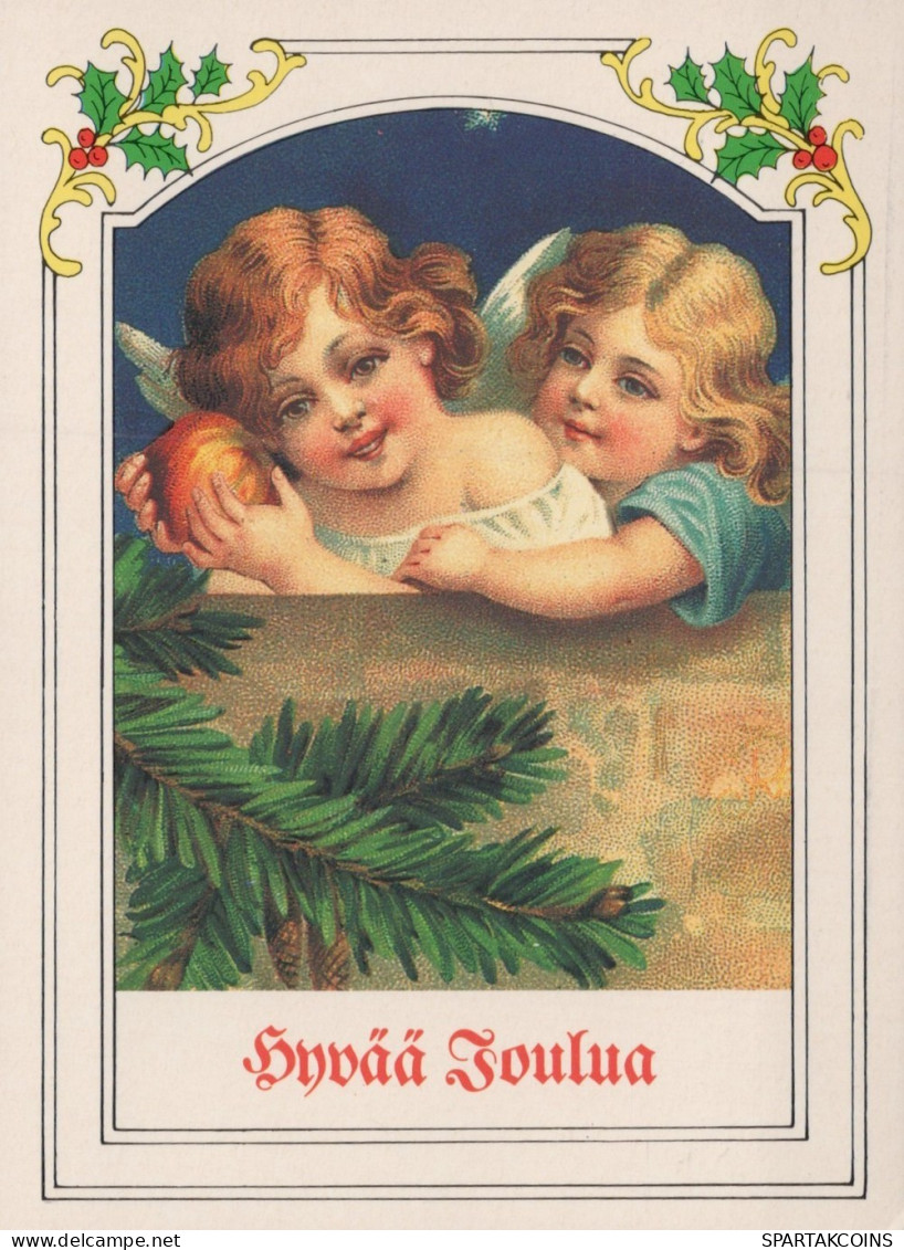 ANGELO Buon Anno Natale Vintage Cartolina CPSM #PAH652.IT - Angels