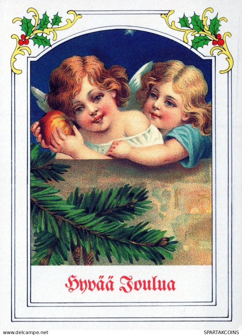ANGELO Buon Anno Natale Vintage Cartolina CPSM #PAH652.IT - Angels